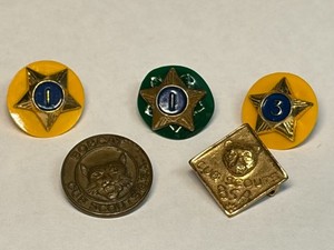 Vintage 1960's Boy Scouts/Cub Scouts of America BSA Service Pins/Troop Pins