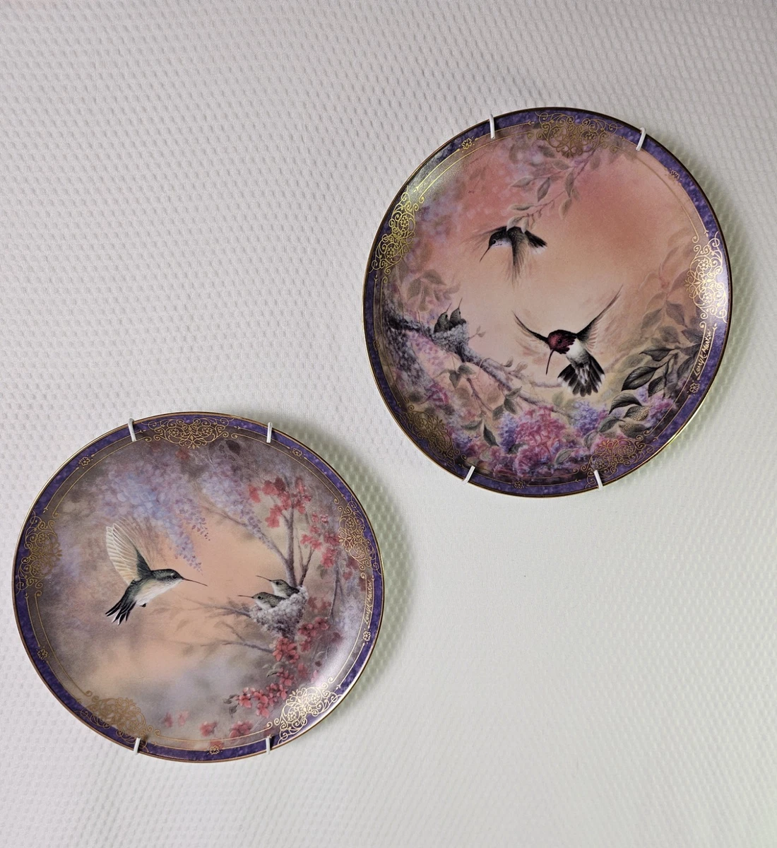 Hummingbird Plate Indiana Bradford Exchange Collector Plates for