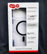 FOR IPHONE 17 PRO MAX CASE TECH21 EVOCRYSTAL/MAGSAFE-FLEXSHOCK
