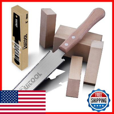 Ruitool Japanese Hand Saw 6 Inch Double Edge Sided Pull Saw Ryoba Sk5 Flexible