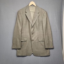 Austin Reed Mens Blazer Sport Coat Wool Jacket 42R Brown Lined Read