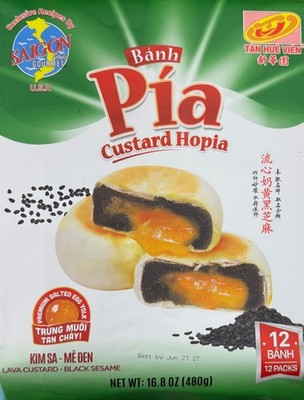Tan Hue Vien Banh Pia Custard Hopia Lava Custard Black Sesame Salted Egg Yolk
