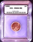 1950-P  LINCOLN IC , ICG MS66 RD