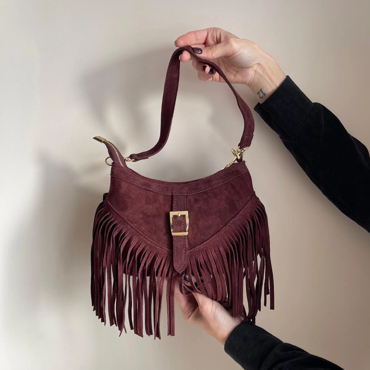 Borse e borsette da donna Pochette rossi in scamosciato | Acquisti Online su