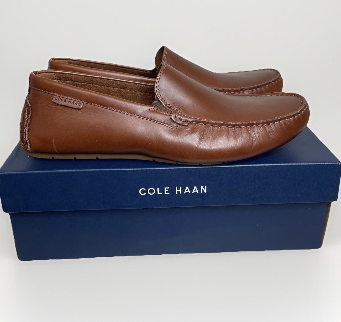 Cole Haan Grand+ Venetian Drivers Men\'s 8 Leather Loafers Brown NWT Cole Haan Men main image 2