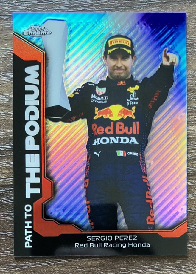 Sergio Perez PTP-SP - 2021 Topps Chrome Formula 1 F1 Path To The Podium Card  NM