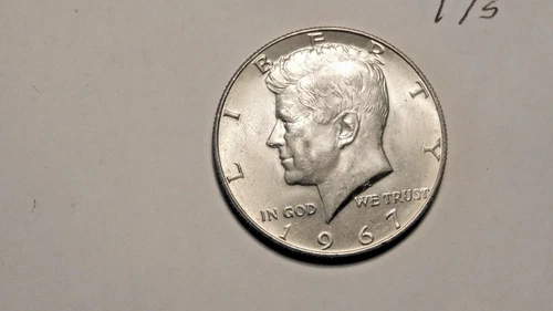 KENNEDY HALF DOLLAR, 1967-P   40% SILVER, ------175