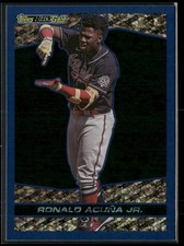 2021 Topps Update #BG-4 Ronald Acuña Jr. Topps Black Gold Blue
