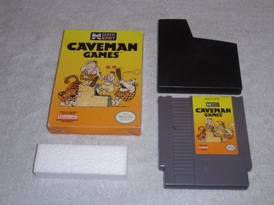 Caveman Games nes Nintendo Entertainment System 1990 VIDEO GAME+ BOX WORKS W-CMG