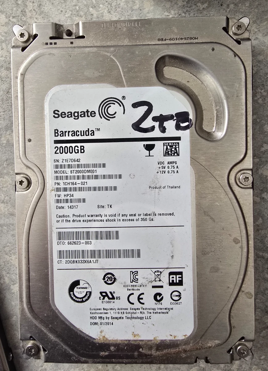 Seagate Barracuda St2000dm001 2tb for sale | eBay