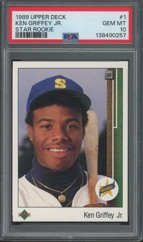 1989 Upper Deck #1 Ken Griffey Jr RC Rookie Gem Mint PSA 10