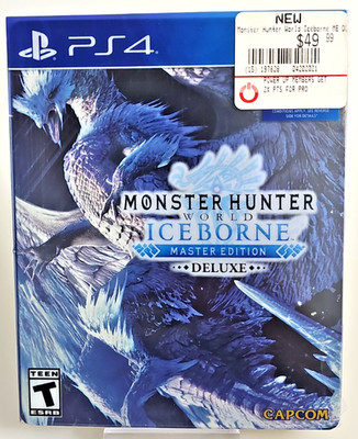 Monster Hunter World: Iceborne Master Edition Deluxe (PS4) CIB, Tested, No DLC