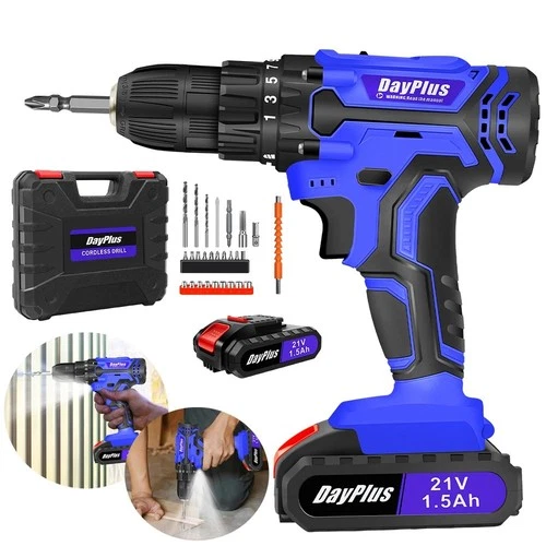 21V Cordless Drill Set Electric Screwdriver Combi Driver High Power DIY  NEW UK
