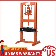 Hydraulic Shop Press W Plates 6 Ton H-frame Garage Floor Shop Press Adjustable Hydraulic Shop Press W Plates 6 Ton H-frame Garage Floor Shop Press Adjustable