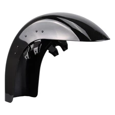 Vivid Black Front Fender For Harley Touring Road King Street Glide 1989-2013 New