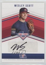 2018 Panini USA Baseball Stars & Stripes Black Ink 7/25 Wesley Scott Auto 1u6