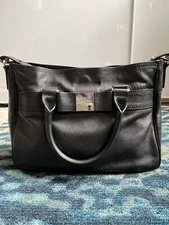 Kate Spade New York Black Messenger Black  Crossbody  Purse - Heavily Used