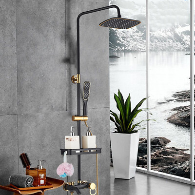 Golden Shower Head   Adjustable Height, Leak-proof, High-Quality Brass, Hot &