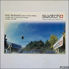 Avant Card #4142 Swatch ProTeam Member Andy Macdonald 2000 Postcard (P650)