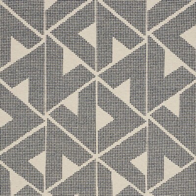 Schumacher Nubby Woven Geometric Upholstery Fabric- Sierra Indigo 3.85 yds 73272