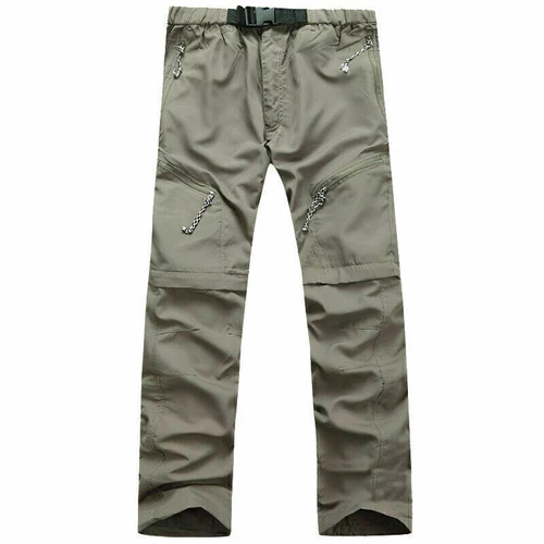 2 in 1 Mens Zip Off Legs Convertible Cargo Work Pants Trousers Multi May Wear L) - Picture 12 of 20