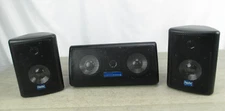 Digital Research Surround Sound System 3 Speakers Home Theater Black  Tested