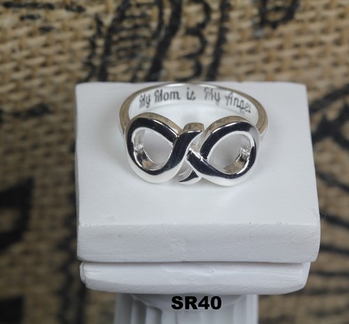 Double Infinity Solid Sterling Silver 