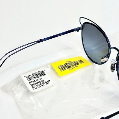 CHRISTIAN DIOR SIDERAL 2 Black Blue Mirrored Metal Runway