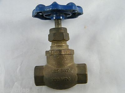 NIBCO 3/8'' THREADED ~ NPT GATE VALVE 125 SWP 200 WOG ~ PART T-211-Y  TEFLON DISC