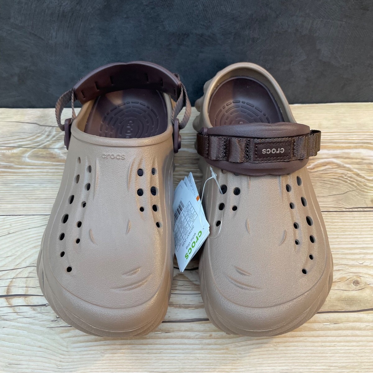 Crocs Echo Clog Latte Tan/Brown/Select-a-Size | eBay