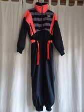 Ancienne Combinaison de SKI Henri DUVILLARD HD Taille 52 Noir Gris Rose Champion