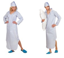 Schlafwandler -/in - langes Nachthemd - Hemdglunker Gr. M - XL Fasching