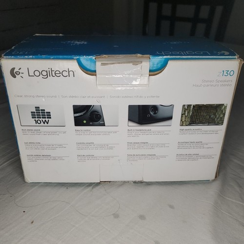 Logitech Z130 Full Stereo Sound 3.5mm Jack Compact Laptop Speakers (980-000417) - 第 7/7 張圖片