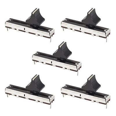 5 x Fader Variable Widerstände Mixer 45mm Gerade Rutsche Potentiometer B10K Ohm