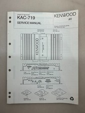 Kenwood KAC-719 Original Service Manual Free Shipping