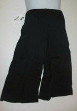 Main Street DANCE Low Rise Gaucho PANTS Black Cotton Spandex Ladies Szs 93510