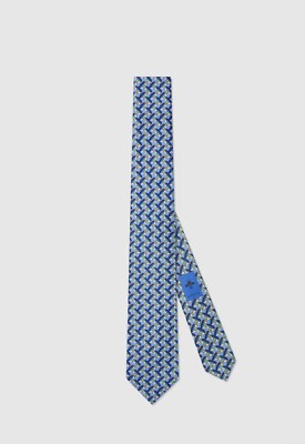 Gucci Interlocking g Seidenkrawatte Neu Karton