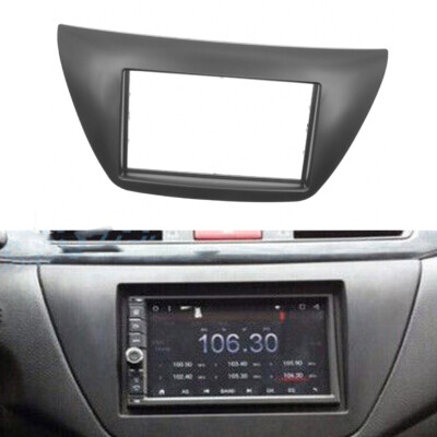 New 2 Din Car Radio Stereo Fascia Panel Frame Trim For Mitsubishi Lancer IX 06