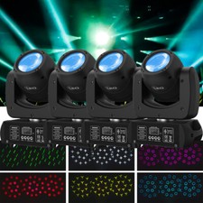 4PCS LED Moving Head Light RGBW Gobo Beam Stage DJ Disco Show DMX Spot Lighting