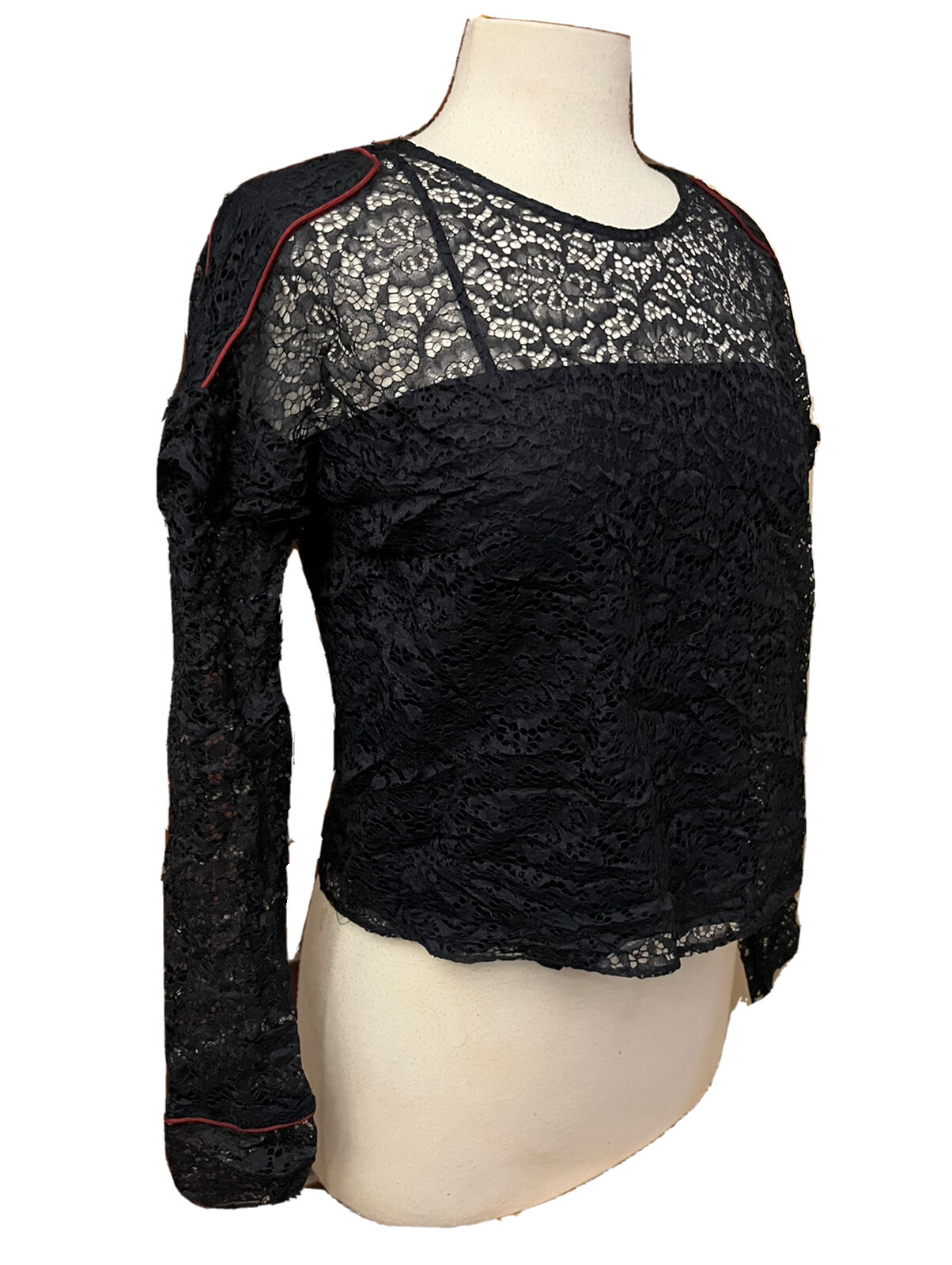 Warehouse | Tops | Warehouse Navy Blue Lace Look Sleeveless Shirt Blouse  Size 6 | Poshmark