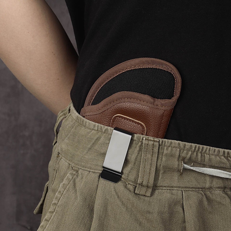 For SCCY CPX1 & CPX-2 9mm - IWB Concealed Carry Soft Eco PU Leather Gun Holster