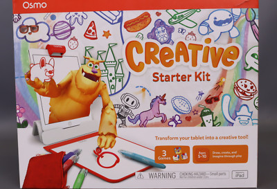Osmo - Creative Starter Kit for iPad - Ages 5-10  (Osmo Base Included) - White
