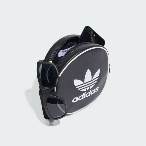 Nuevo Adidas Original ADICOLOR CLÁSICO BOLSO REDONDO NEGRO/BLANCO IT7592 TAKSE - Imagen 4 de 6