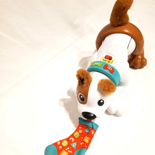 Fisher Price 123 Crawl with Me Puppy Electronic Dog Learning Toy See Video