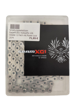 Sram Fahrradkette Kette X01 Eagle PCX01 126 Glieder 12 fach mit Powerlock