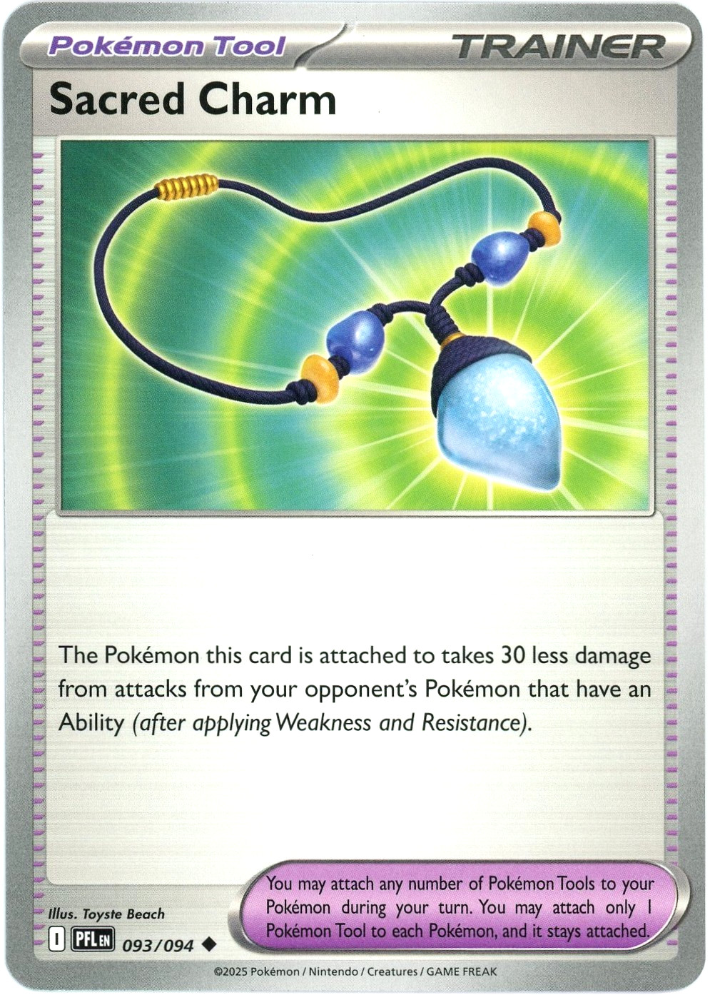 Sacred Charm - 093/094 - Phantasmal Flames - Common - NM/M