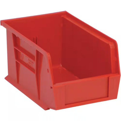 Ultra Series 2.40 Qt. Stack and Hang Bin in Red (12-Pack)