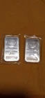 Lot of 2.-.999 Fine Silver 1 Troy ounce Bars-