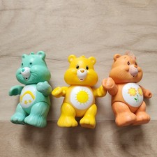 Vintage 1980s Kenner Care Bears 3" Poseable PVC Figure Lot Wish Funshine Friend