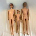 Vintage Mattel Doll Lot: Ken, Allan & Ricky – 1960s Straight Leg – No Neck Crack